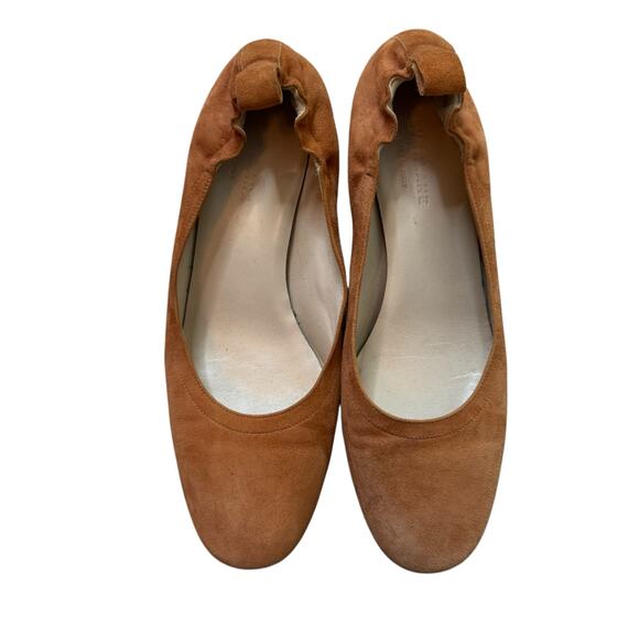 EVERLANE The Day Heel Cognac Suede Size 9.5 - Picture 1 of 8